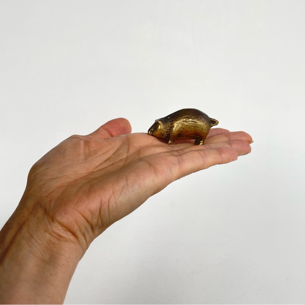 Tiny Brass Animal Figurine